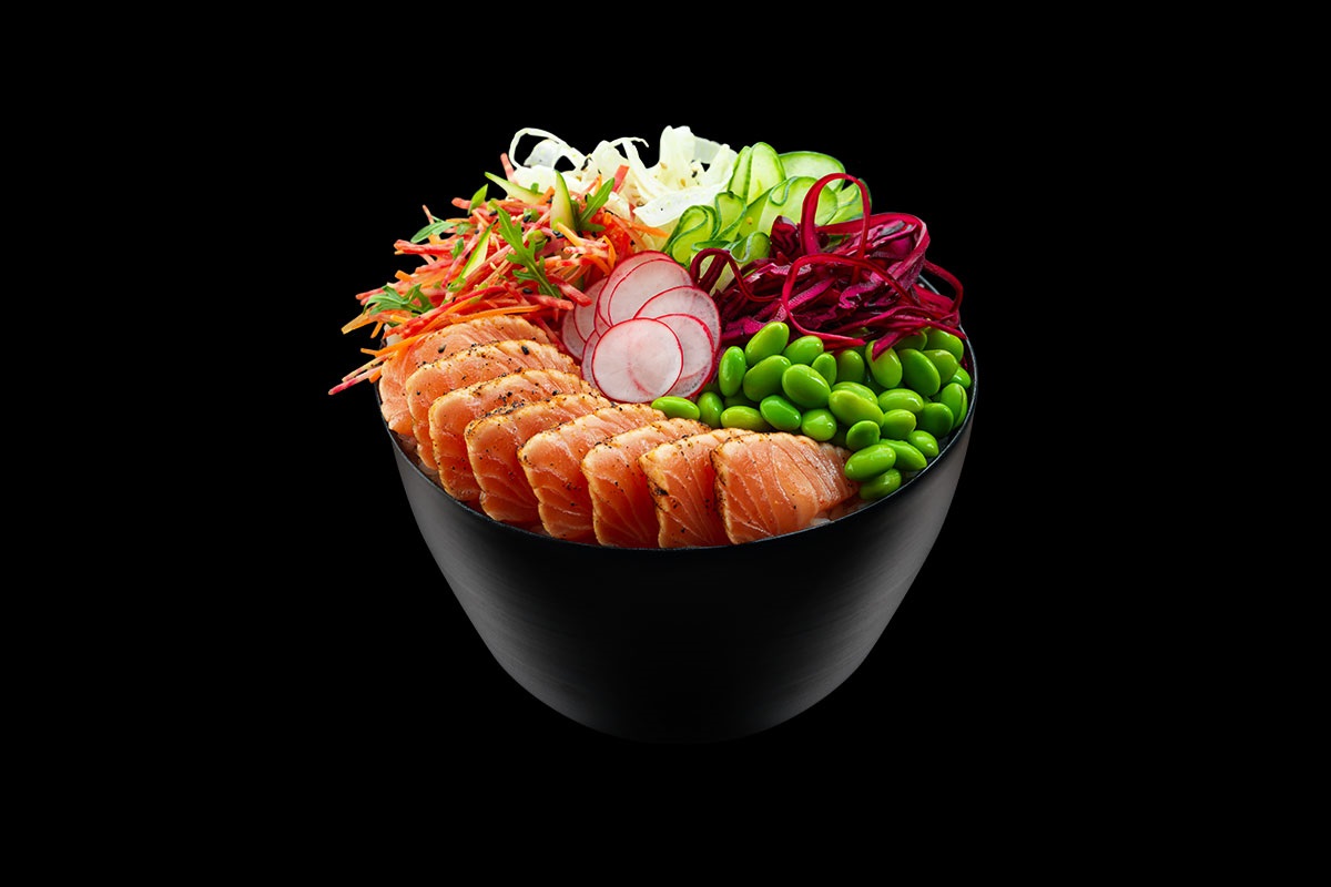 SushiArt- Salmon Aburi Poke Bowl