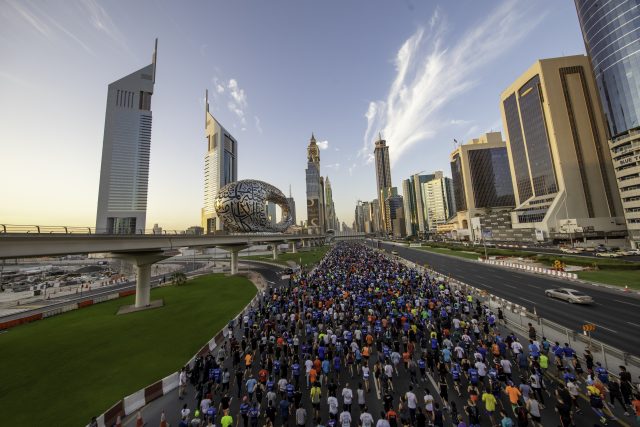 DFC Sheikh Zayed Road Dubai run